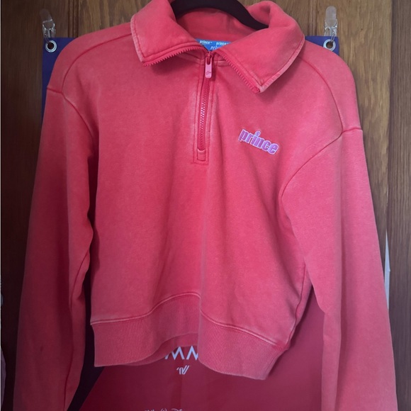 PRINCE Quarter zip red sweatshirt 💕 - Picture 1 of 4